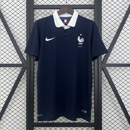 Retro France Jersey 2014 Home Football Kit Soccer Jersey