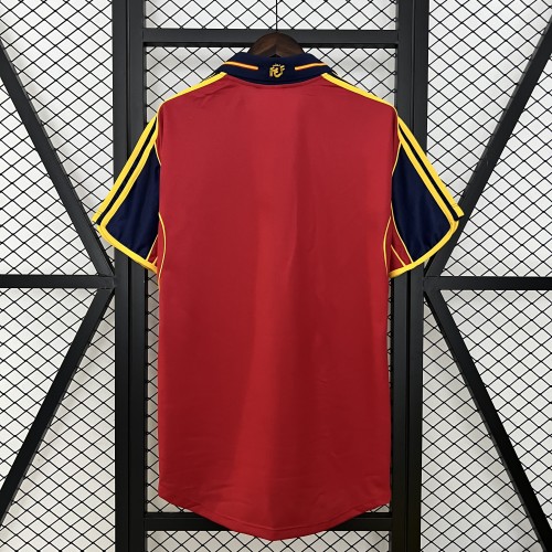 Retro Spain Jersey 2000 Home Football Kit Soccer Jersey