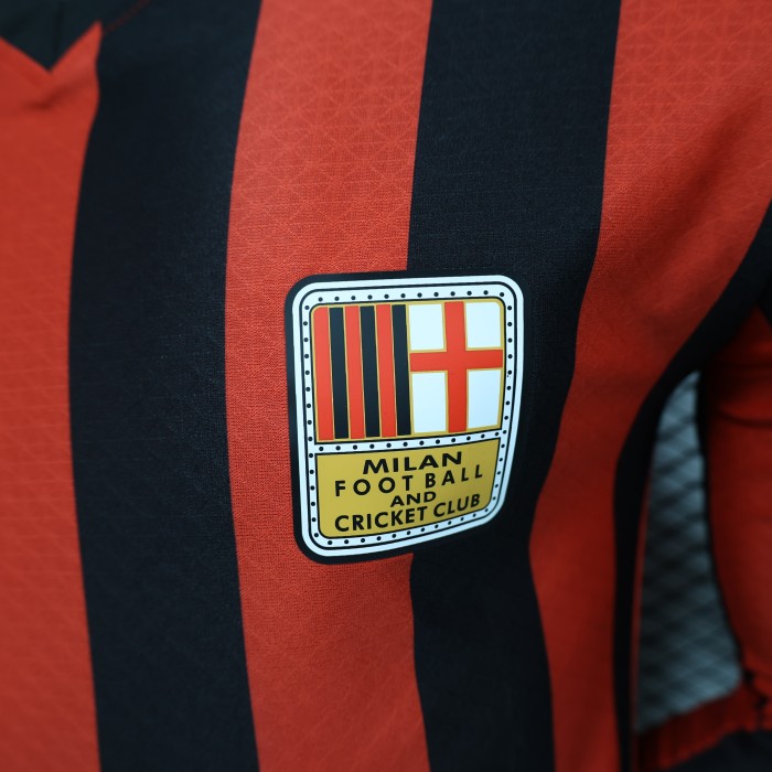 Player Version AC Milan Jersey 2024 Long sleeves 125-Year Anniversary Football Kit Soccer Jersey