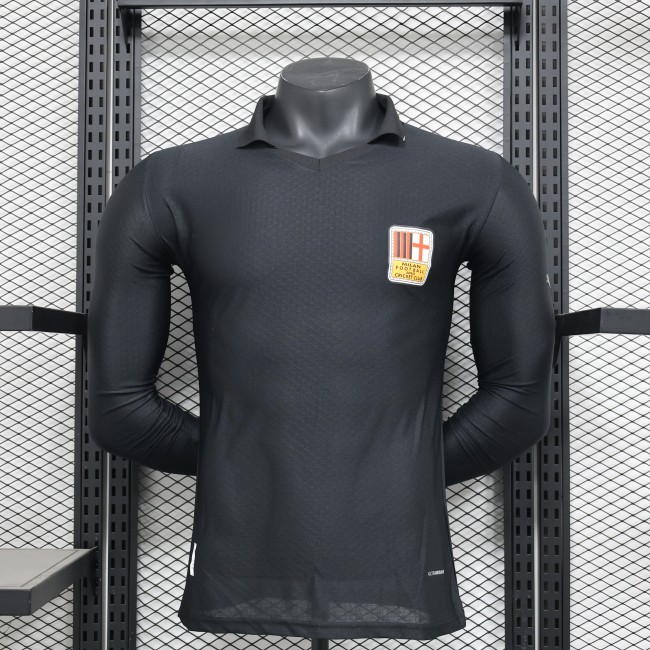 Player Version AC Milan Jersey 2024 Long sleeves 125-Year Anniversary Football Kit Soccer Jersey