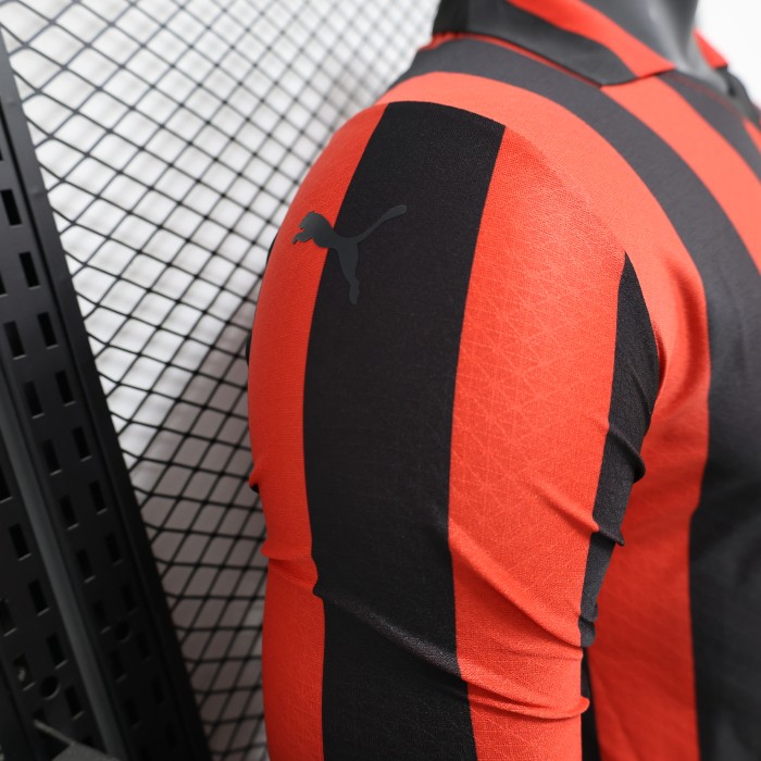Player Version AC Milan Jersey 2024 Long sleeves 125-Year Anniversary Football Kit Soccer Jersey