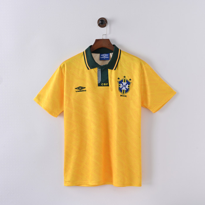 Retro Brazil Jersey 1991-93 Football Kit Soccer Jersey
