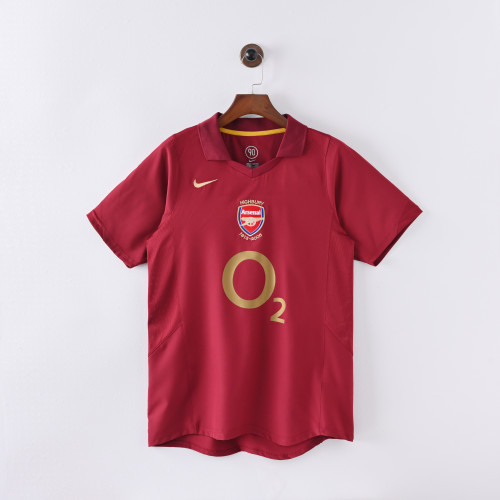 Retro Arsenal Jersey 2005/06 Home Football Kits Soccer Jersey