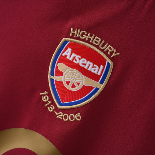 Retro Arsenal Jersey 2005/06 Home Football Kits Soccer Shirt