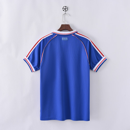 Retro France Jersey 1998 Home Football Kit Soccer Jersey