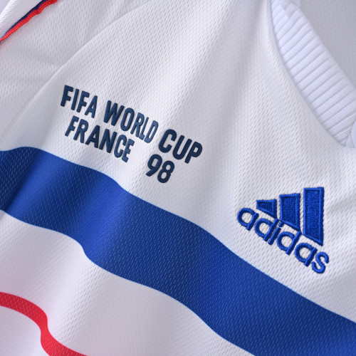 Retro France Jersey 1998 Away Football Kit Soccer Jersey