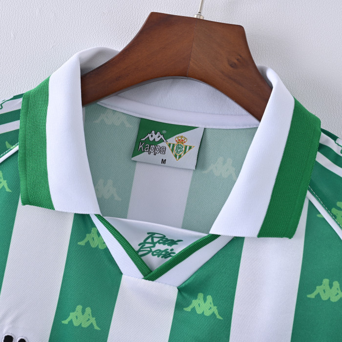 Retro Real Betis Home Jersey 1996/97 Long Sleeves Football Kit Soccer Jersey