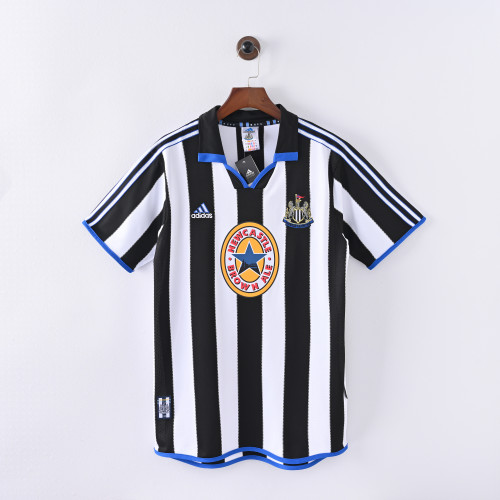 Retro Newcastle United Jersey 1999-00 Home Football Kit Soccer Shirt