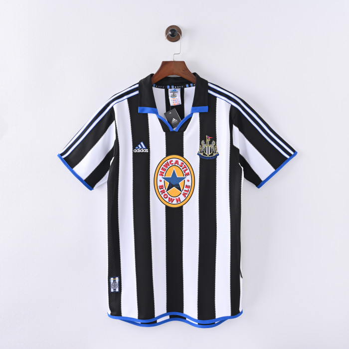 Retro Newcastle United Jersey 1999-00 Home Football Kit Soccer Jersey
