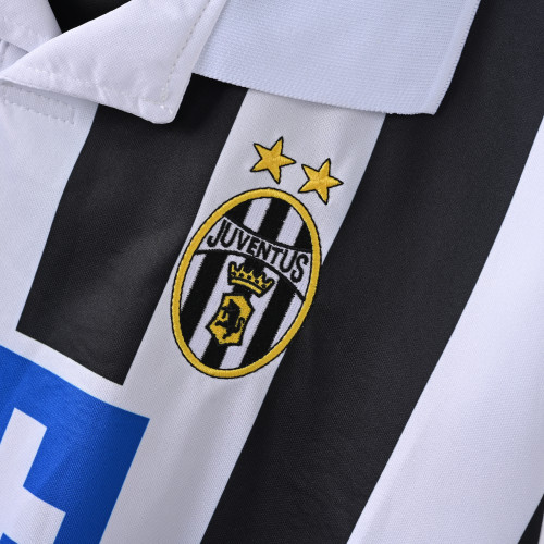 Retro Juventus Jersey 1999-00 Home Long Sleeves Football Kit Soccer Shirt
