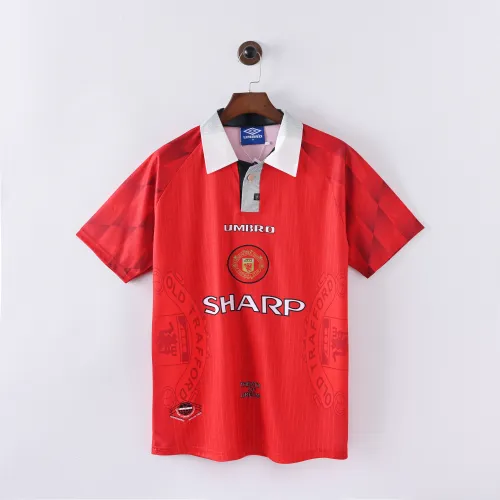 Retro Manchester United Jersey 1996-97 Home Football Kit Soccer Jersey