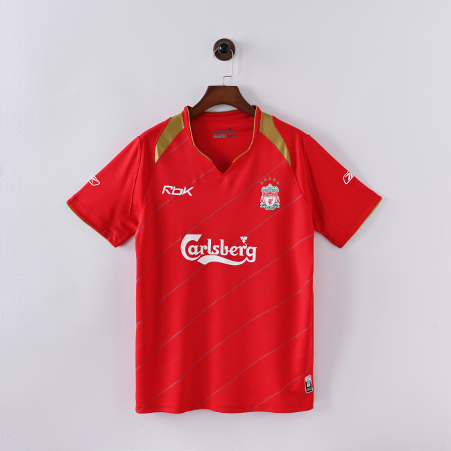 Retro Liver Jersey 2005-06 Home Football KIt Soccer shirt
