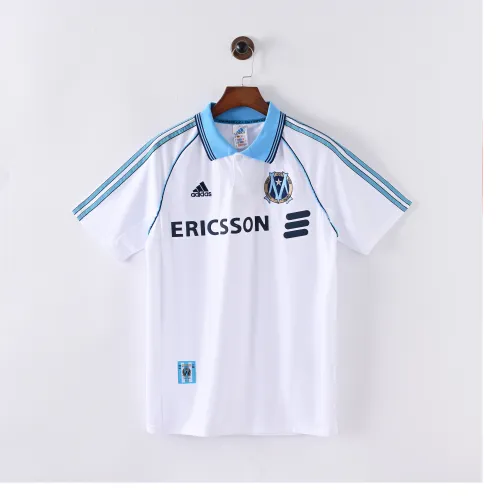 Retro Marseille Jersey 1998-99 Home Football Kit Soccer Jersey