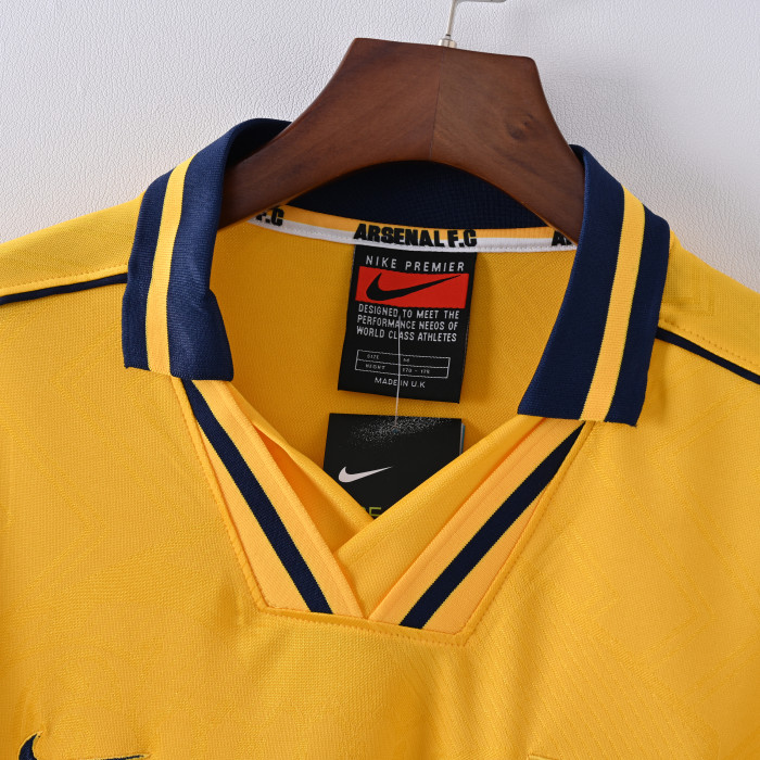 Retro Arsenal Jersey 1996-97 Away Football Kits Soccer Jersey