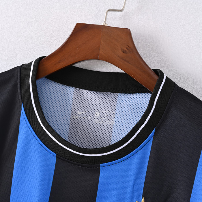 Retro Inter Milan Jersey 2009-10 Home Football Kit Soccer Shirt
