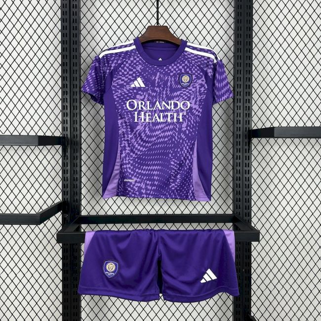 Kids Orlando City Jersey 25/26 Home Football Kit Soccer Jersey