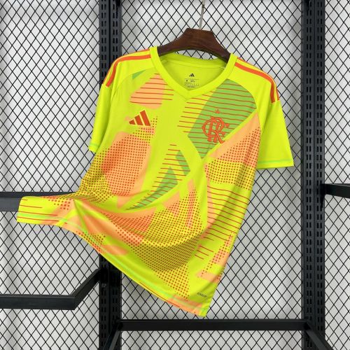 Flamengo Jersey 25/26 Yellow Goalkeeper Football Kit Soccer Jersey