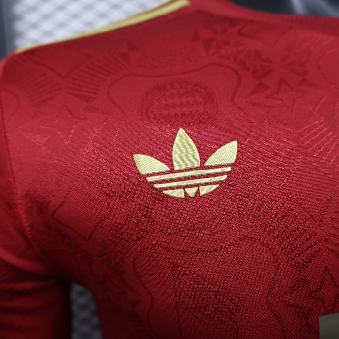 Player Version Bayern Munich Jersey 2025/26 Anniversary Edition Long sleeves Football Kit Soccer Shirt
