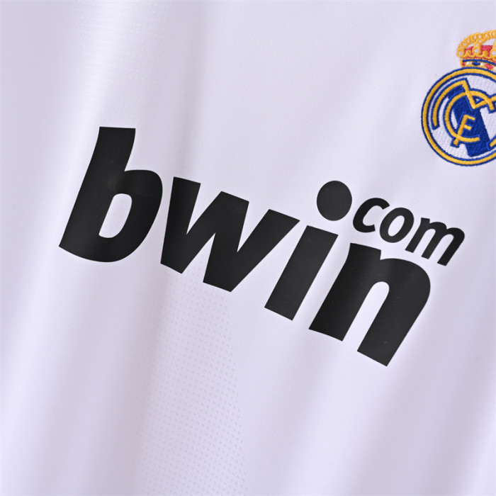 Retro Real Madrid Jersey 2008/09 Home Football Kit Soccer Jersey
