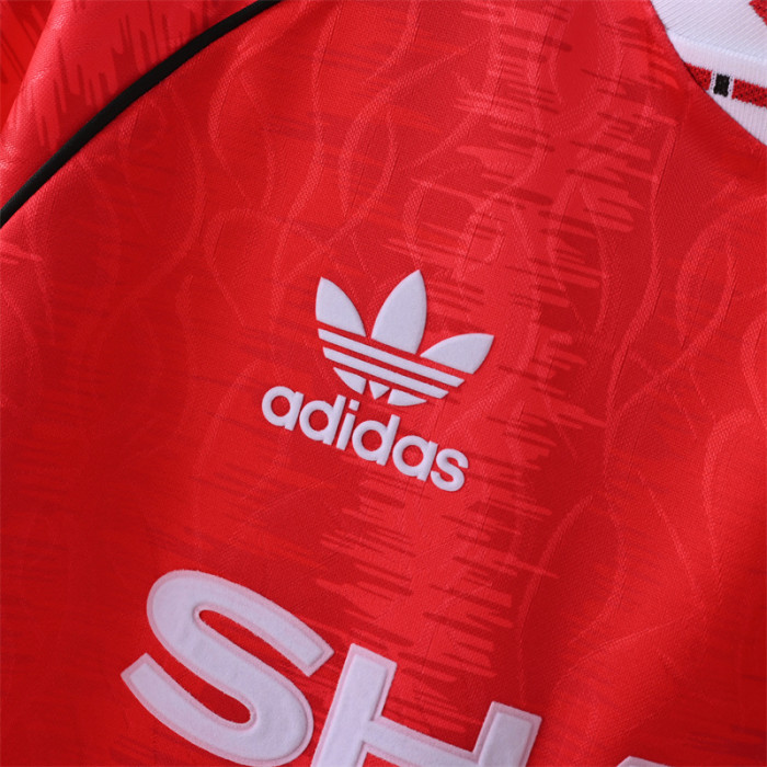 Retro Man United Jersey 1991-92 Home Football Kit Soccer Jersey