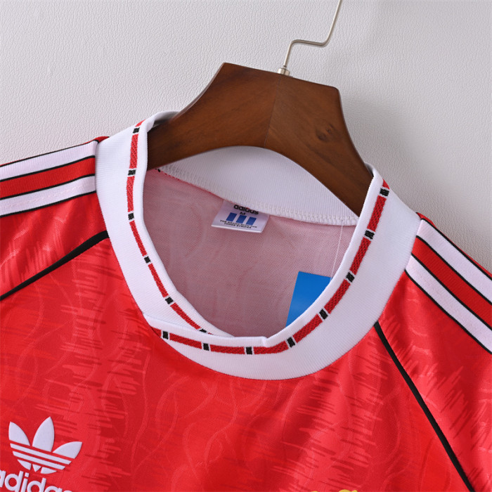Retro Man United Jersey 1991-92 Home Football Kit Soccer Jersey