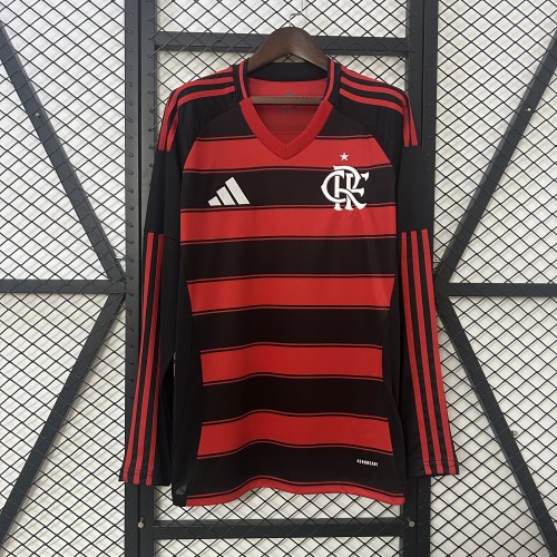 Flamengo Jersey 25/26 Home Long Sleeves Football Kit Soccer Jersey
