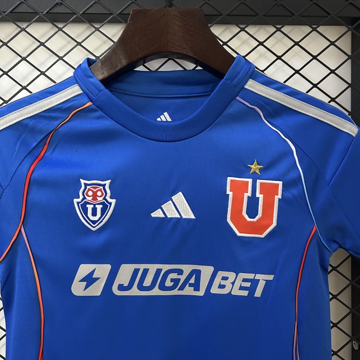 Kids University of Chile Jersey 25/26 Home Football Kit Soccer Jersey