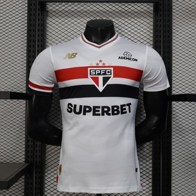 Player Version Sao paulo Jersey 25/26 Home Football Kit Soccer Jersey