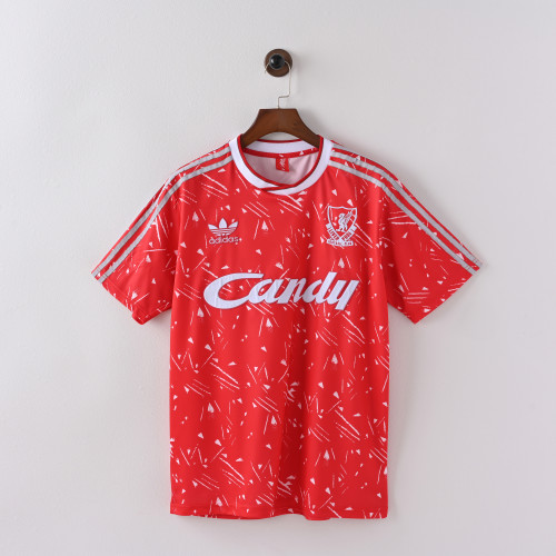 Retro Liverpool Home Jersey 1989-91 Football Kit Soccer shirt