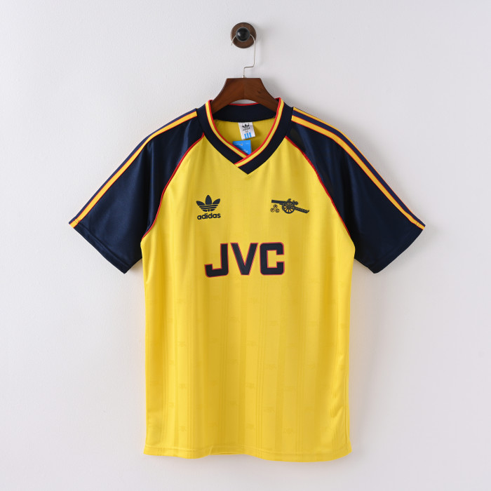 Retro Arsenal Jersey 1988-90 Away Football Kits Soccer Jersey