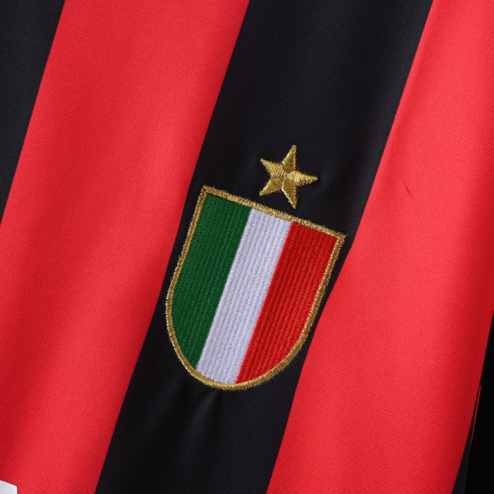 Retro AC Milan Jersey 1988-89 Home Football Kit Soccer Jersey
