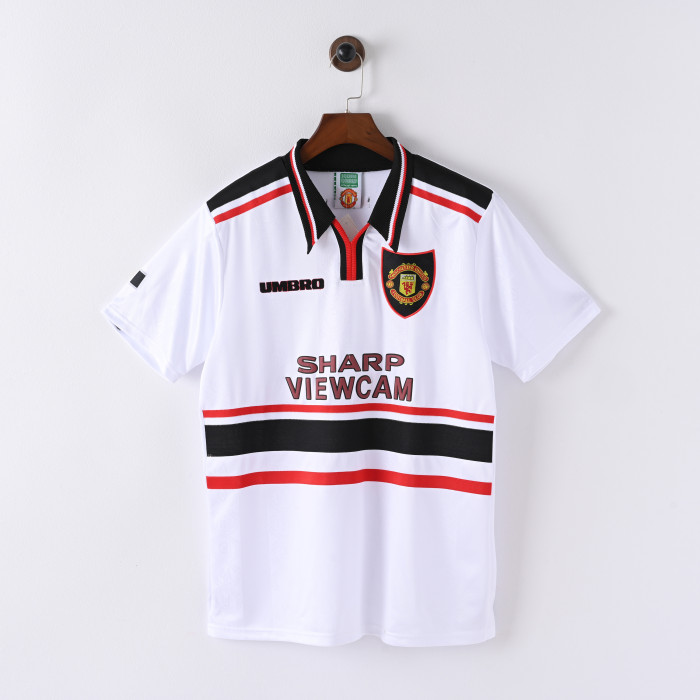 Retro Manchester United Jersey1998/99 Away Football Kit Soccer Jersey
