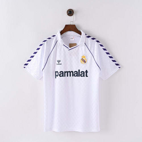 Retro Real Madrid Jersey 1986-87 Home Football Kit Soccer Jersey