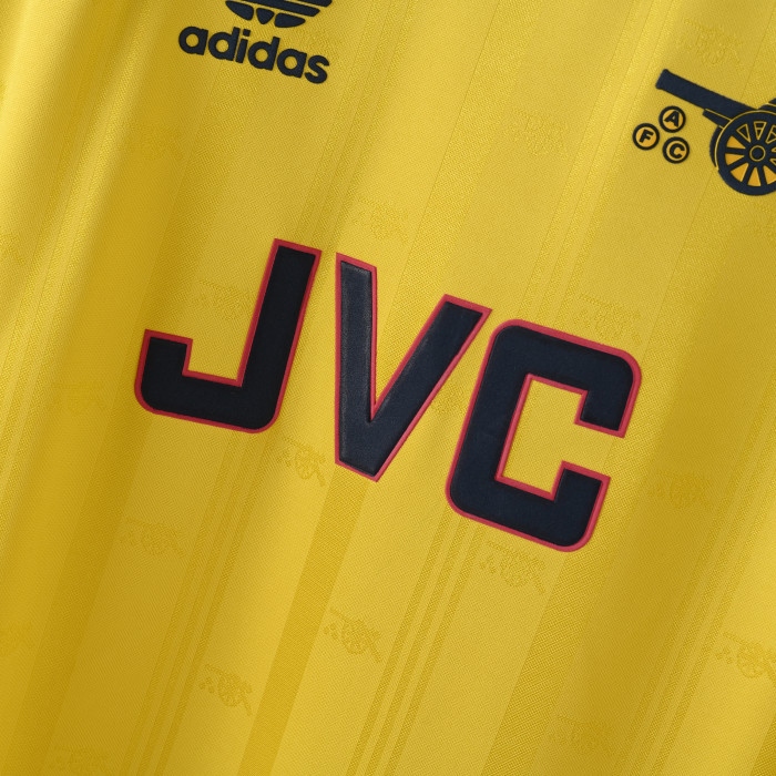 Retro Arsenal Jersey 1988-90 Away Football Kits Soccer Jersey