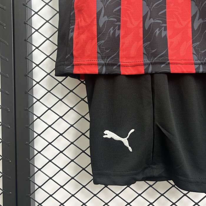 Kids AC Milan Jersey 25/26 Home Football Kit Soccer Shirt