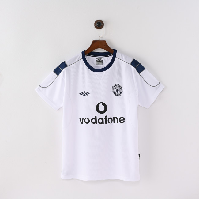 Retro Manchester United Jersey 1999 2000 Away Football Kit Soccer Shirt