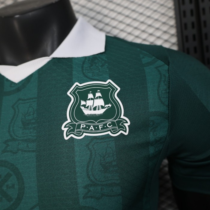 Player Version Plymouth Argyle Jersey 25/26 Home Football Kit Soccer Jersey