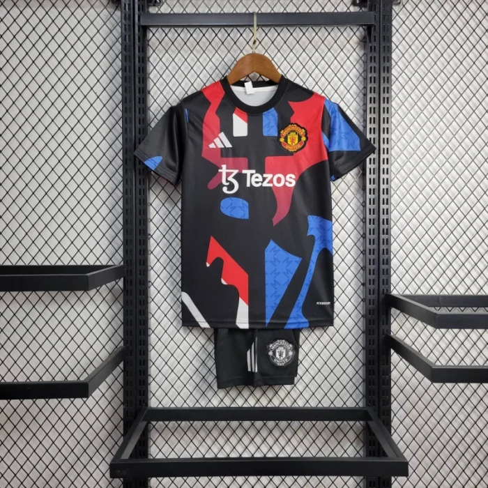 Kids Manchester United Jersey 25/26 Football Kit Soccer Jersey