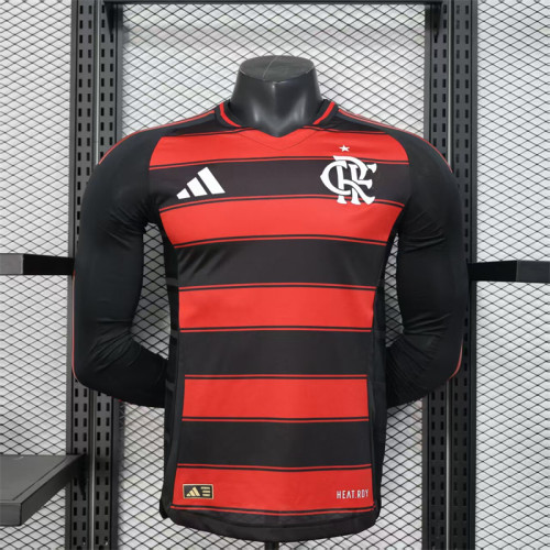 Player Version Flamengo Home Jersey 25/26 Long Sleeves Football Kit Soccer Jersey