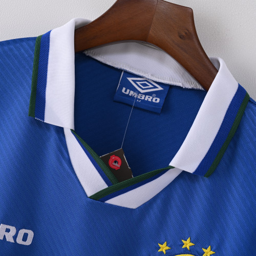 Retro Brazil Away Jersey 1996 Football Kit Soccer Jersey