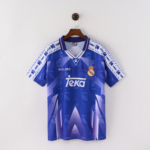 Retro Real Madrid Away Jersey 1996-97 Football Kit Soccer Jersey