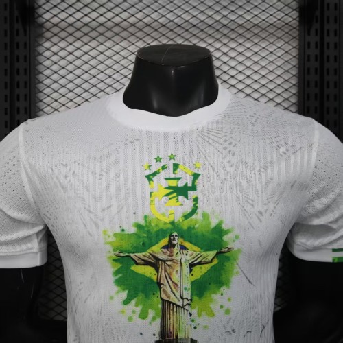 Player Version Brazil White Jersey 2025 Football Kit Soccer Jersey