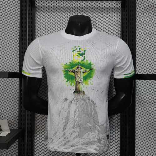 Player Version Brazil White Jersey 2025 Football Kit Soccer Jersey