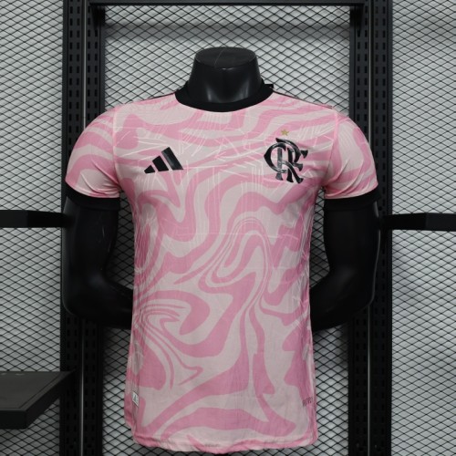 Player Version Flamengo Pink Jersey 25/26 Football Kit Soccer Jersey