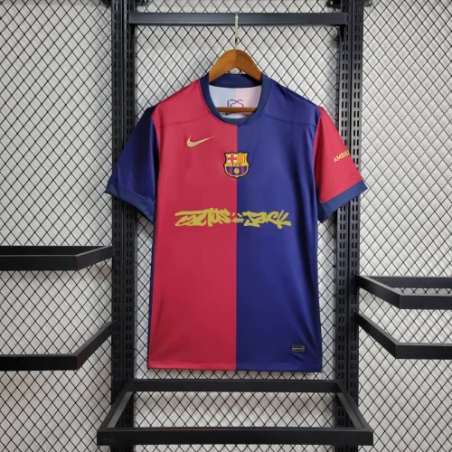 Barcelona Home Jersey Travis Scott 24/25 Football Kit Soccer Jersey