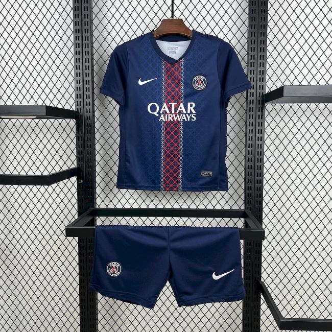 Kids Paris Saint-Germain Home Jersey 25/26 Football Kit Soccer Jersey