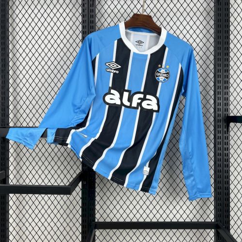 Gremio Home Jersey 25/26 Long Sleeves Football Kit Soccer Jersey