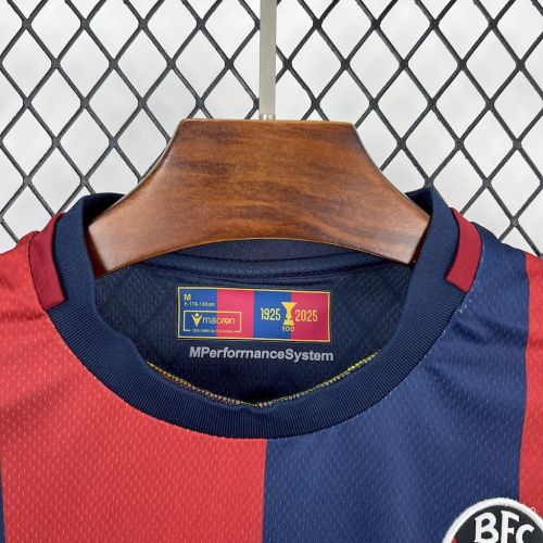 Bologna Home Jersey 25/26 Football Kit Soccer Jersey