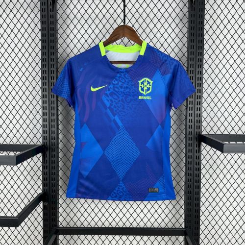 Women Brazil Away Jersey 2025 Football Kit Soccer Jersey