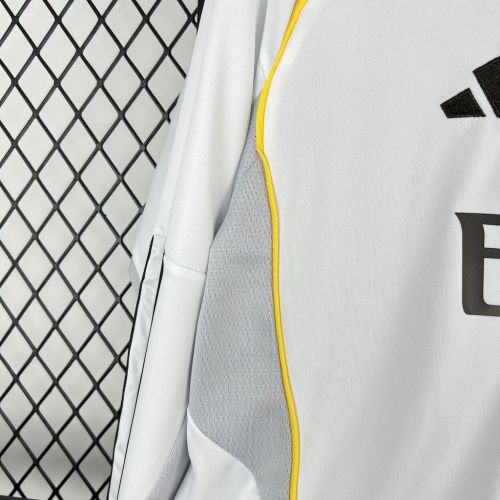 Real Madrid Home Jersey 25/26 Long Sleeves Football Kit Soccer Jersey
